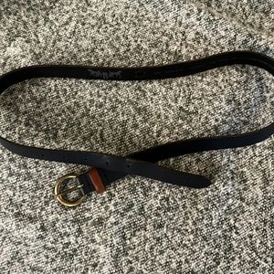 Levi’s Navy Blue and Brown Leather Belt